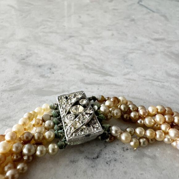 Vintage Multi Strand Pearl Necklace‎ - Picture 8 of 11